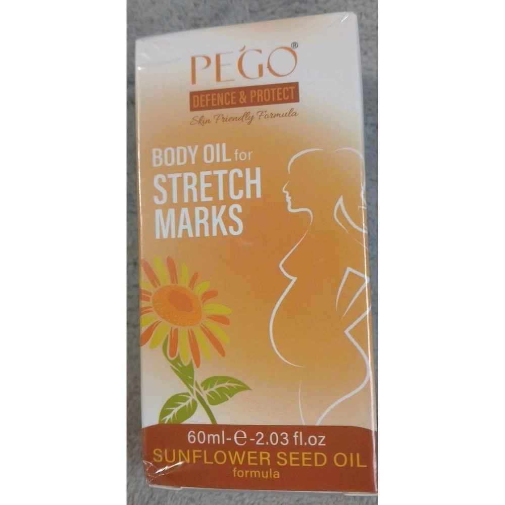 PEGO Body Oil for Stretch Marks‎ Pregnancy Maternity Sunflower Seed Oil Formula